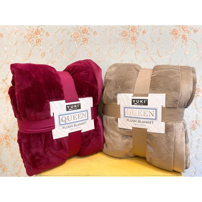 Kho sỉ-Chăn lông cừu YUKI QUEEN siêu mềm mịn 2 lớp