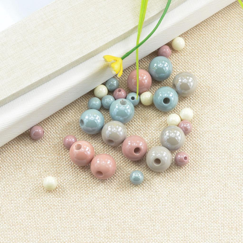 28 Pieces Artificial Half Hole Pearl Beads for Necklaces,Bracelet Making DIY Crafts