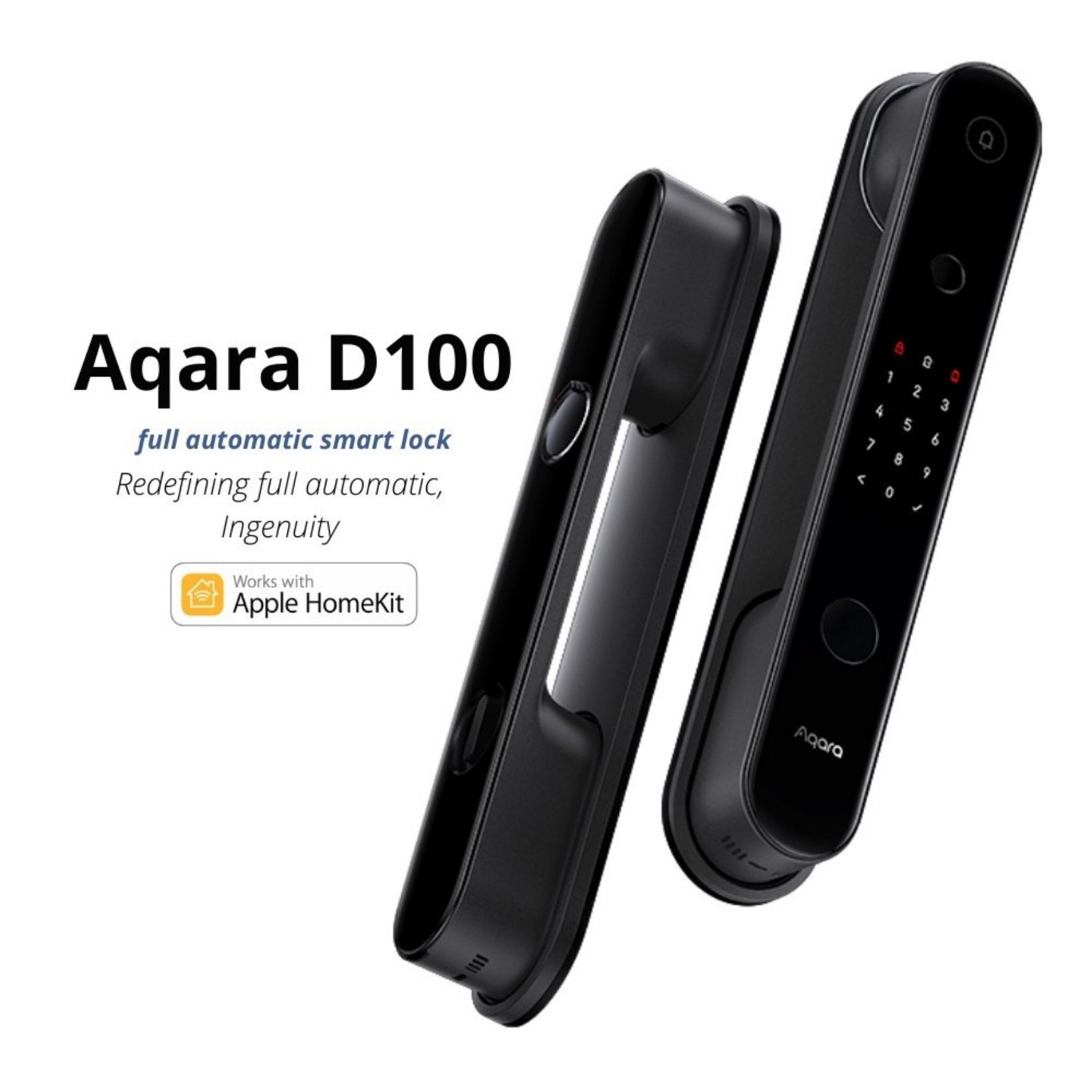 Khóa cửa thông minh Aqara D100 – Thiết kế hiện đại, hỗ trợ Apple HomeKit, hàng chính hãng