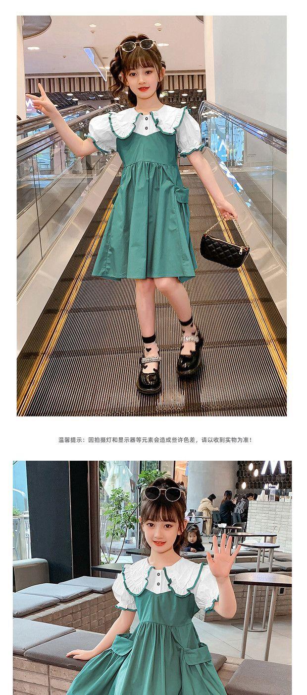DONGSHOP HOT Váy mùa hè cho bé gái 2023 Váy công chúa thời trang cho bé gái Váy cổ búp bê mùa hè