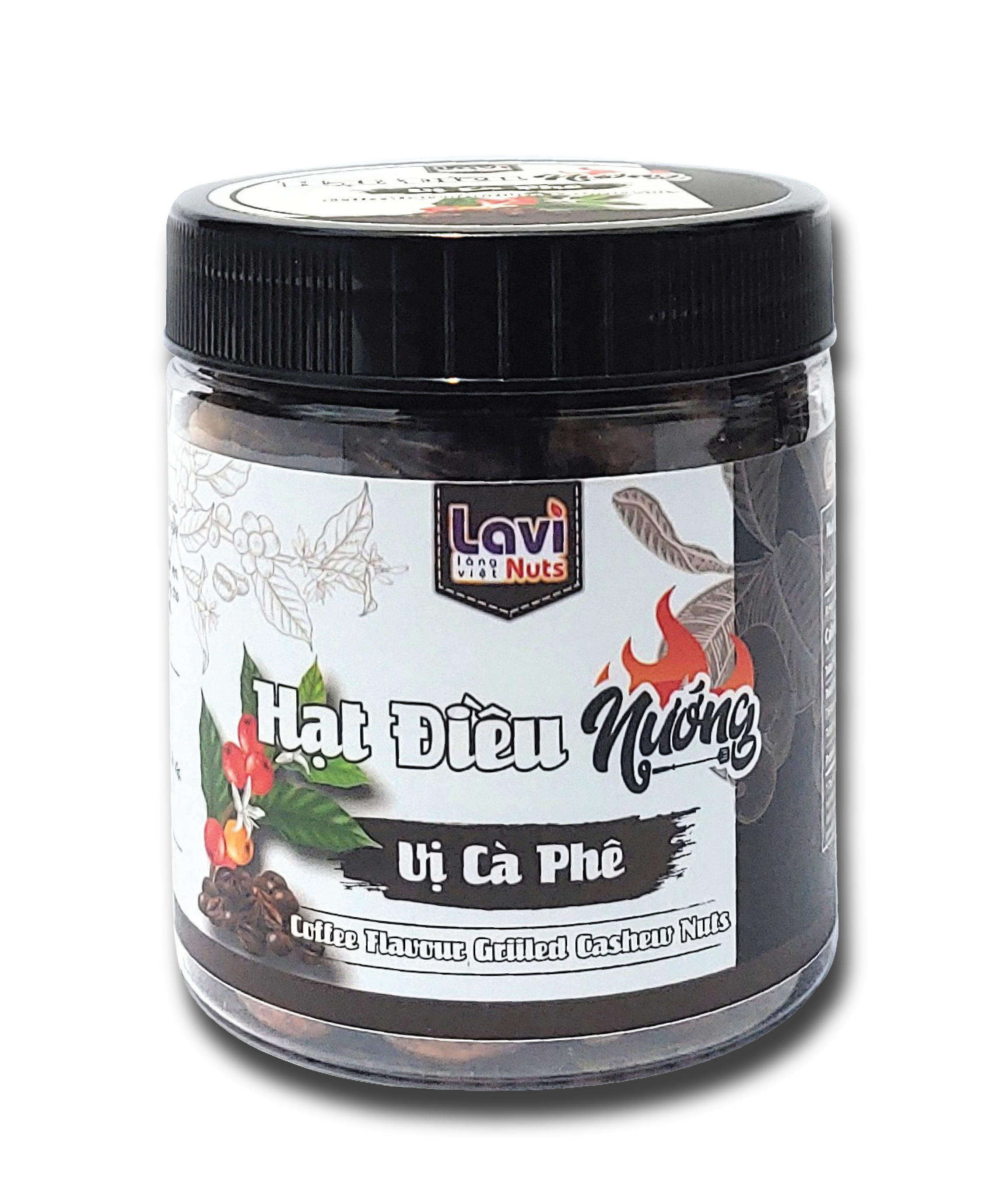 Hạt Điều Nướng Vị Cà Phê Hũ 280g - 450g