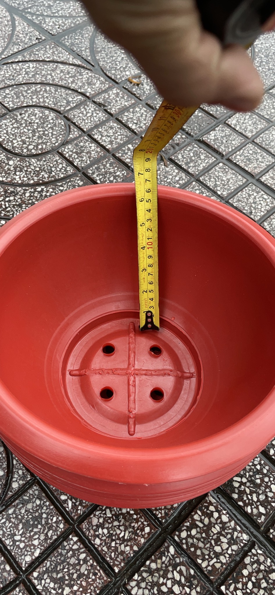 Bộ 10 cái Chậu Truyền thống đỏ 30cm lọt lòng 26 cm