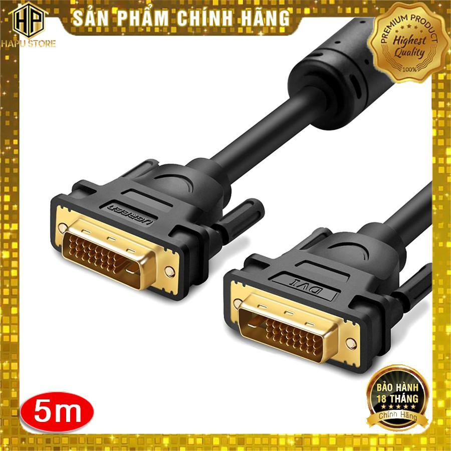 Cáp tín hiệu DVI 24+1 Ugreen 11608 dài 5m chính hãng - Dây DVI chất lượng cao - Hàng Chính Hãng