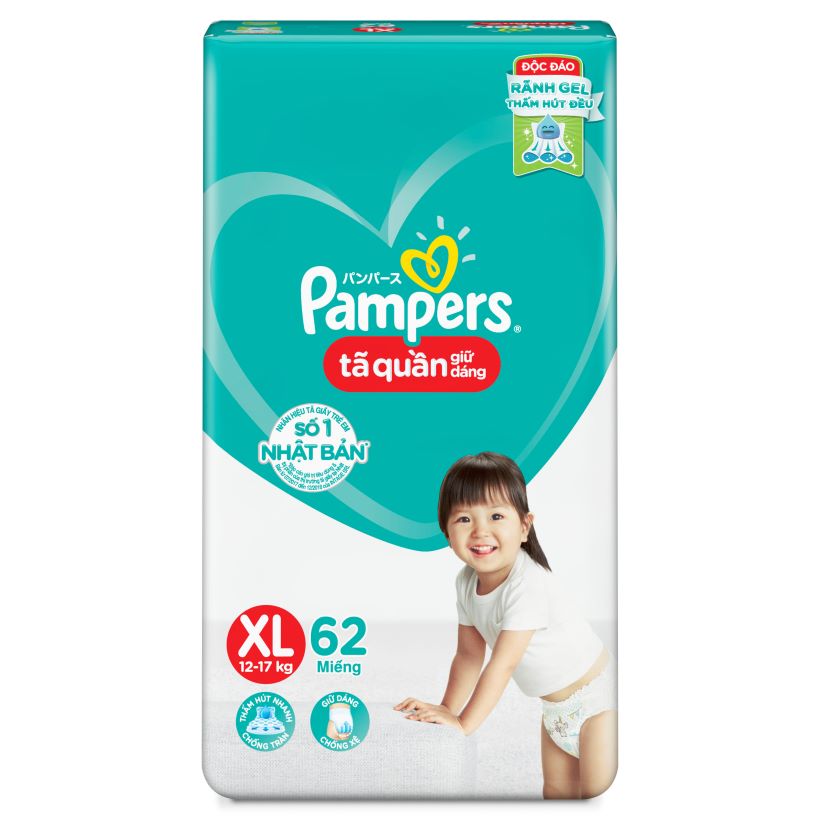 Tã-bỉm quần Pampers Demin 8 XL62