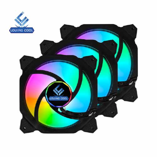 Bộ 3 quạt tản nhiệt LOVING MF-12025SG Fan Led ARGB SYNC 12cm Bảo hành 12 tháng - Hàng chính hãng