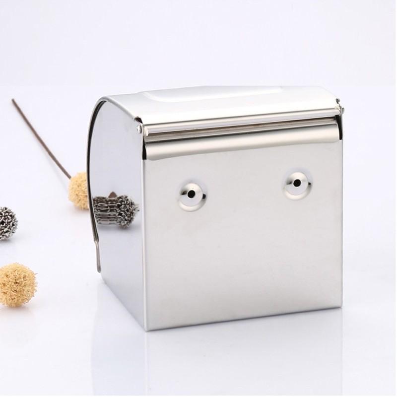 Hộp đựng giấy vệ sinh cao cấp inox 304 gắn tường