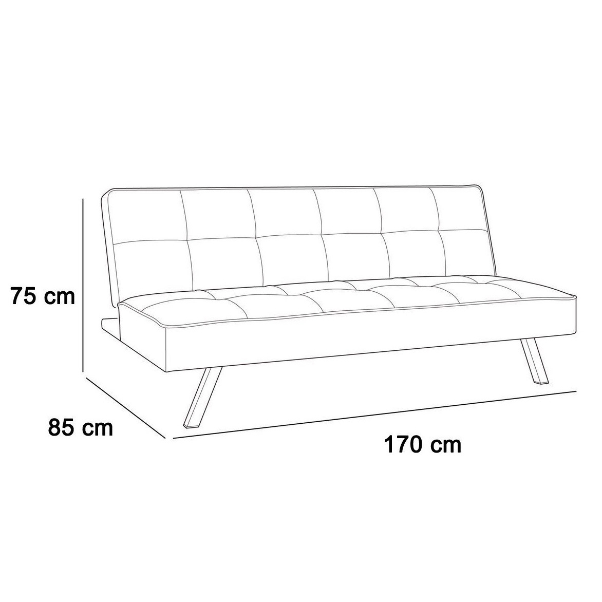 SOFA BED 3 CHỨC NĂNG NGÃ VÀ CHÂN THÁP RÁP - HÀNG XUẤT KHẨU MỸ CHÍNH HÃNG