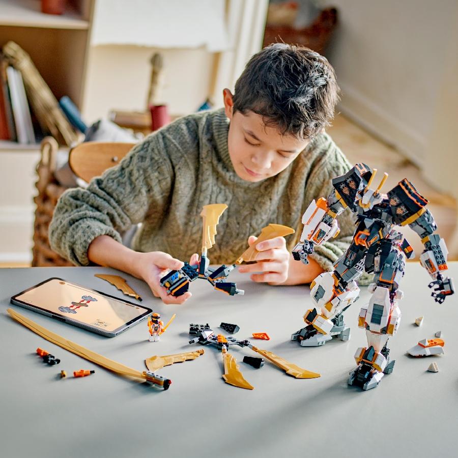 LEGO NINJAGO 71821 Đồ Chơi Lắp Ráp Chiến Giáp Rồng Titan Của Cole (1055 chi tiết)