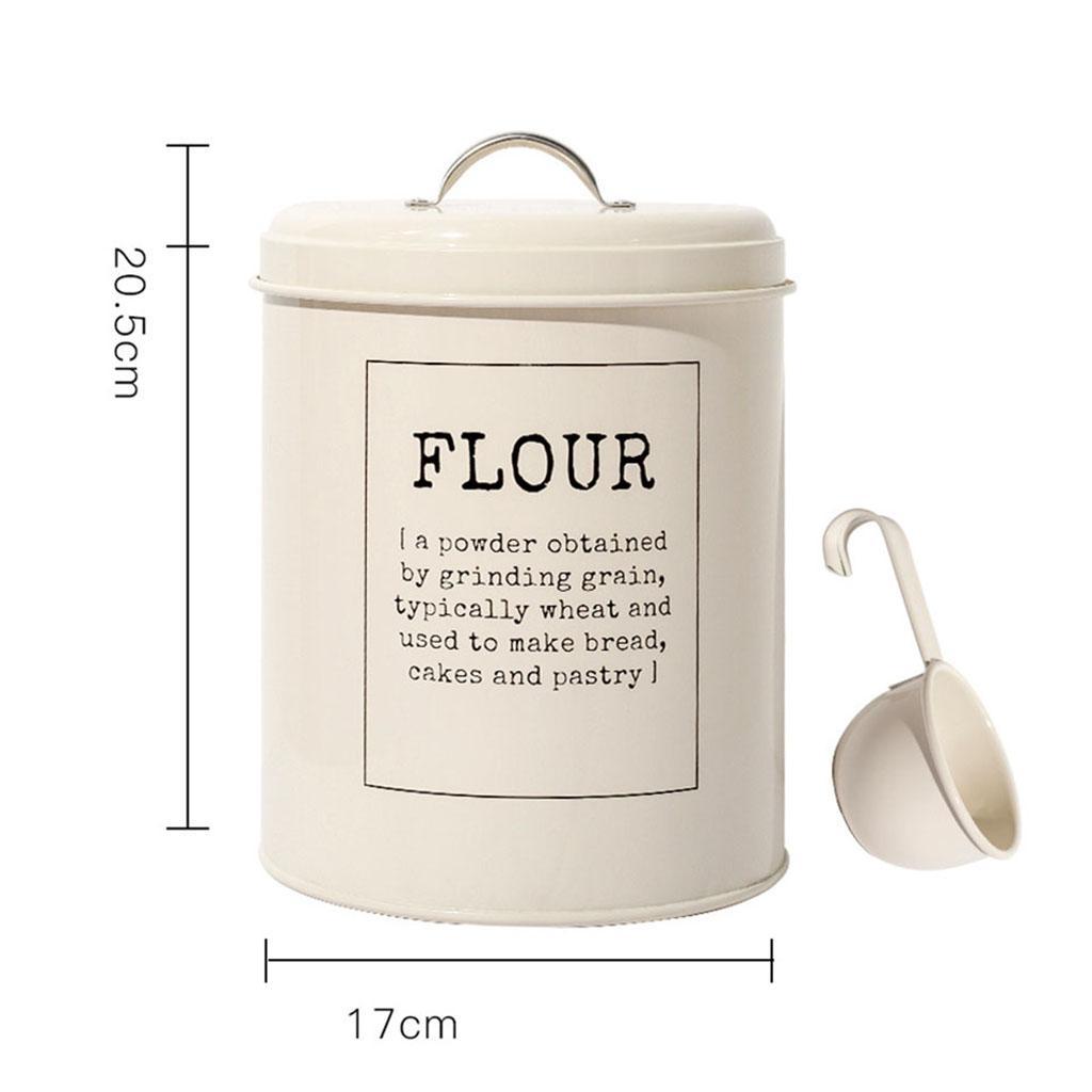 Food Flour Storage Tin Jar 5 litres Container