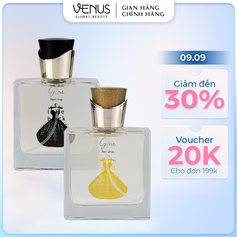Bộ đôi Nước hoa Nữ Gennie Little Black + Gold Dress 50ml