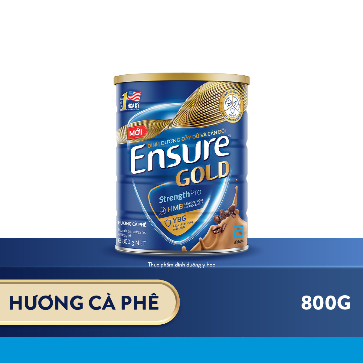 Hình ảnh Thực phẩm dinh dưỡng y học Ensure Gold hương vani cà phê 800g/850g