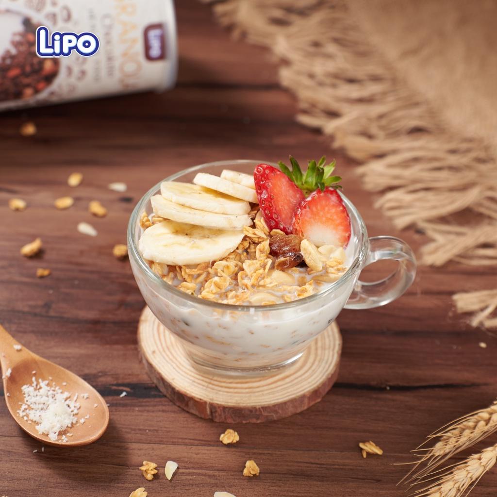 Combo 5 hũ Ngũ cốc dinh dưỡng Granola Lipo 300g (hết vị táo)