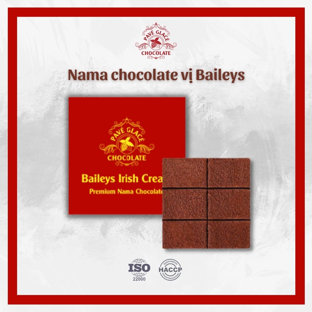 Socola nama tươi nguyên chất vị Baileys loại 20 viện - Khối lượng 135gram