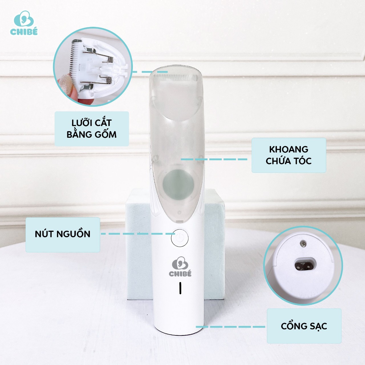 Tông đơ Hút tóc trẻ em Chibé