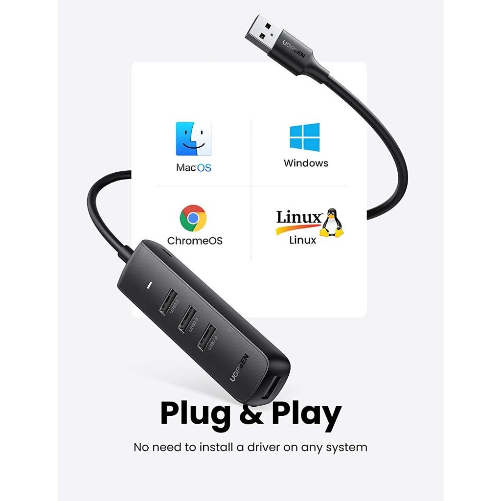 10915, 80657, 10916 Bộ Chia USB, HUB USB 3.0 CM416 | Chia 1 Cổng USB Ra 4 Cổng USB | Tốc độ truyền dữ liệu 5 Gb