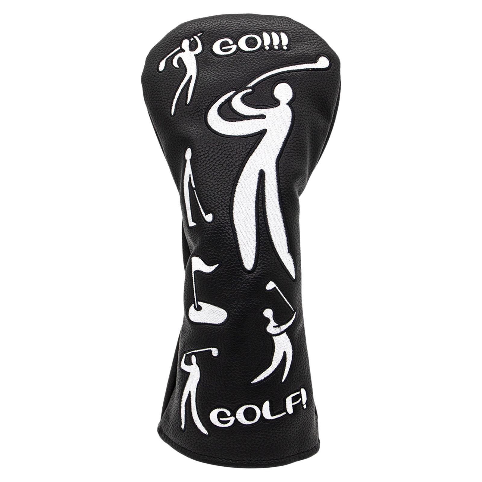 Golf Club Head Covers, Golf Headcovers PU Golf Wood Cover for Men Women