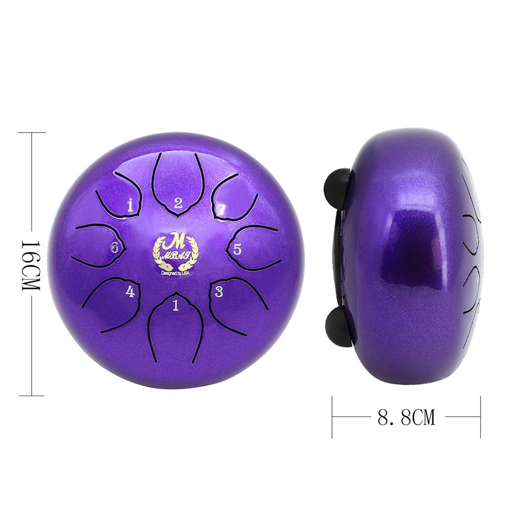 6inch Lotus Steel Tongue Drum Best Sound W/ Mallets
