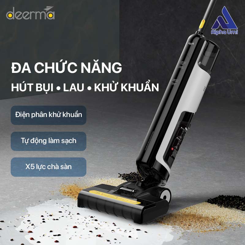 Máy Hút Bụi Lau Sàn Không Dây Đa Năng Deerma VX100 - Hàng Nhập Khẩu