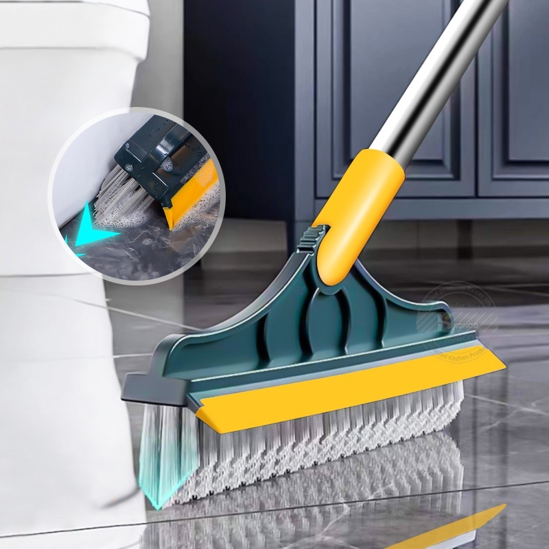 Combo Dọn Nhà 3 Món : Chổi Chà Cọ Nhà Vệ Sinh + Chổi Quét Trần Nhà + Bàn Chải Khe Hẹp - Hãng miDoctor
