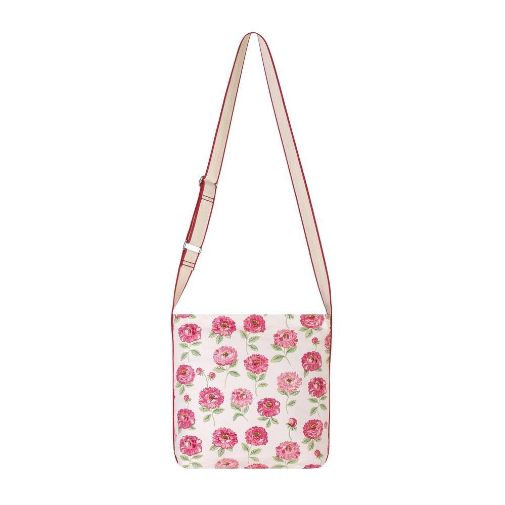 Cath Kidston - Túi đeo chéo Zipped Messenger Bag Dahlia - 1009170 - Cream