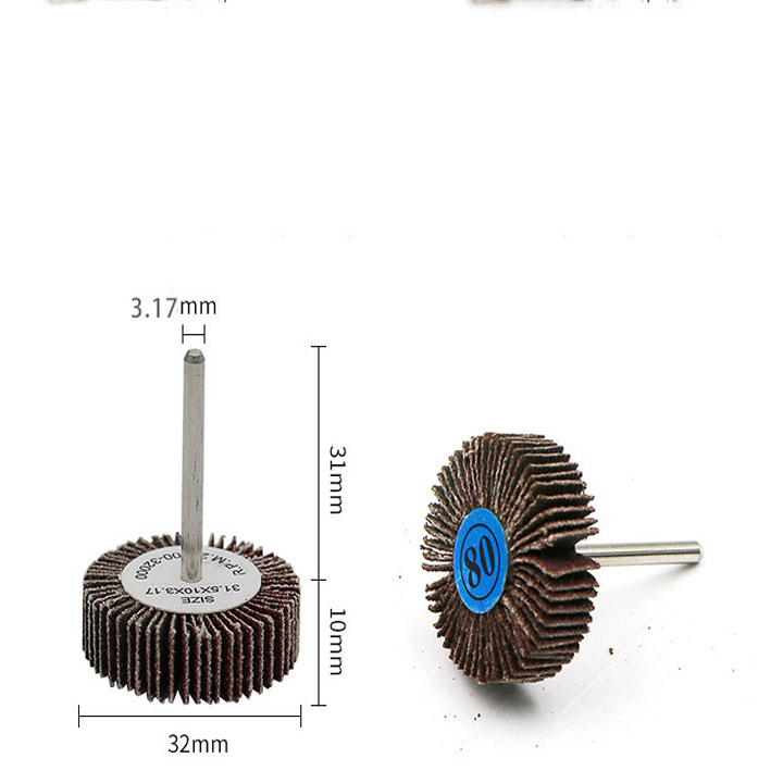 Bộ 3 mũi giáp quật tròn chân 3ly đầu giáp 32mm dùng cho máy khoan mài khắc mini đa năng