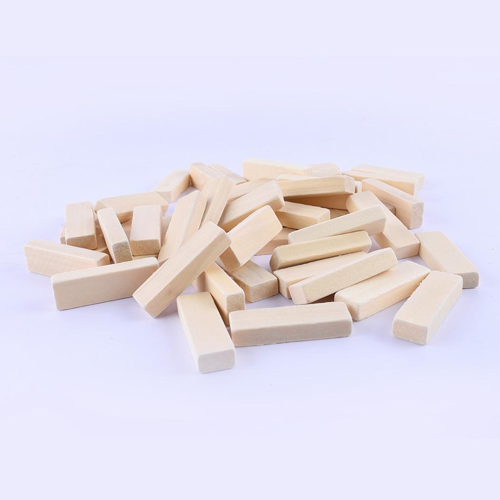 300x Wooden Blocks -2inch - Wood Rectangle Blocks for Crafts &amp; DIY Projects