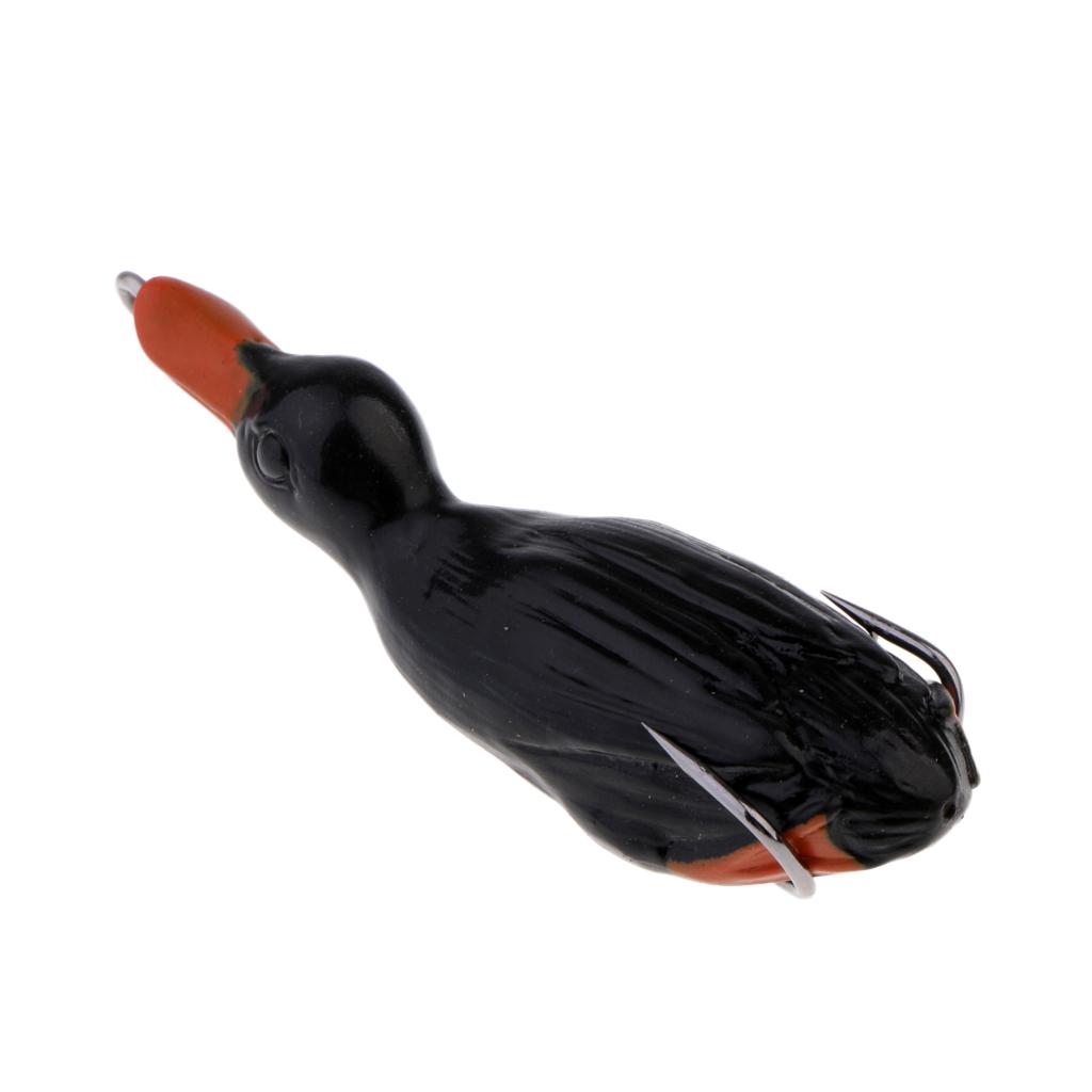 3pcs Duck Design Soft Frog Fishing Lures Artificial Baits Floating Swimbait