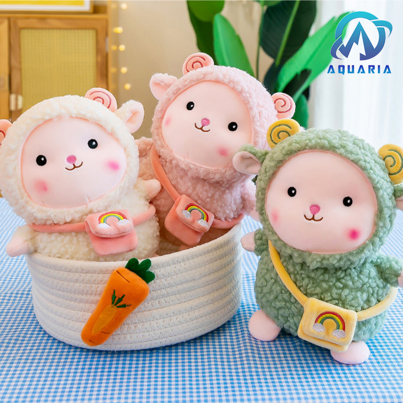 Thú Bông Cừu Đeo Túi Gối Ôm Siêu Dễ Thương Quà Tặng Siêu Hot