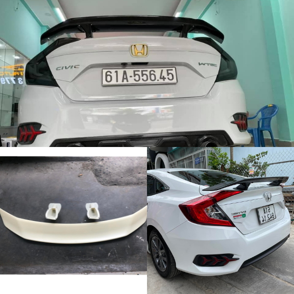 Đuôi gió,Đuôi cá Liền Cốp,Thể Thao Cao Cho Xe Civic Hàng Cao Cấp Loại 1