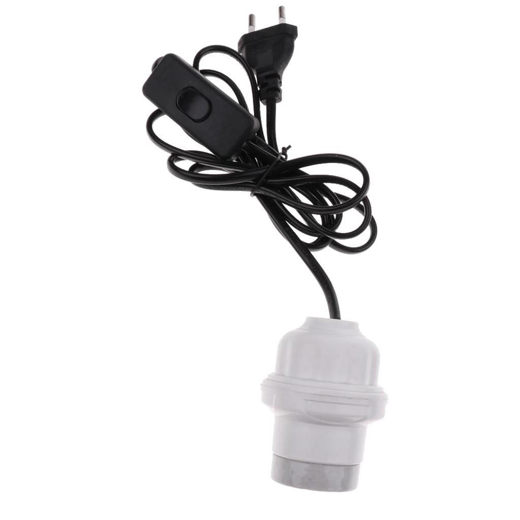 EU-plug E27 Heat Basking Lamp Holder Reptile Infrared Heater Light Socket