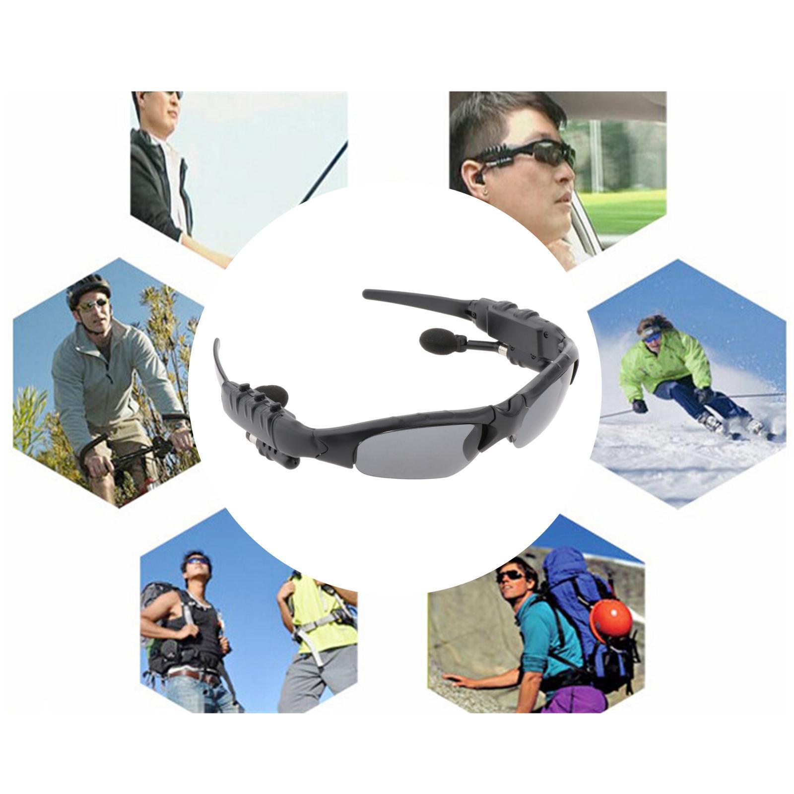 Music Bluetooth Sunglasses Earbuds Headset for Sports Running Car Driving