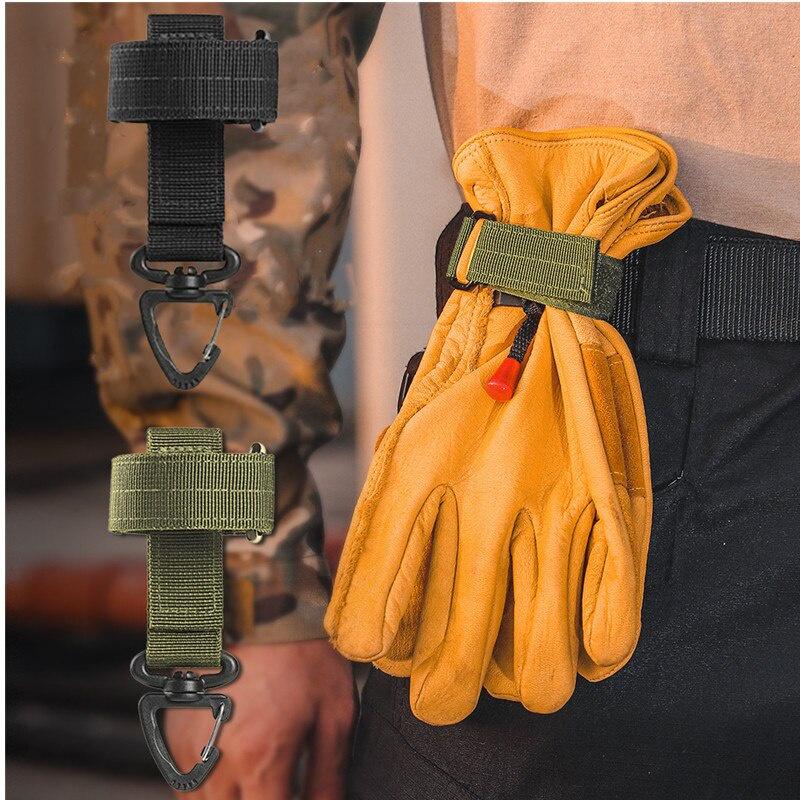 Multi-purpose Nylon Gloves Hook Work Gloves Safety Clip Outdoor Tactical Gloves Climbing Rope Anti-lost Camping Hanging Buck