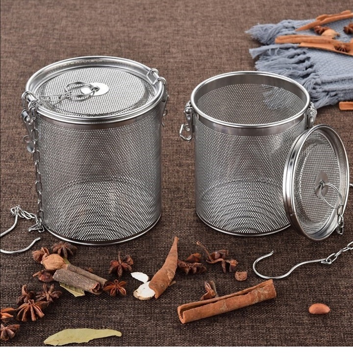 Dụng cụ lọc trà, thảo dược và gia vị bằng inox đủ size cao cấp