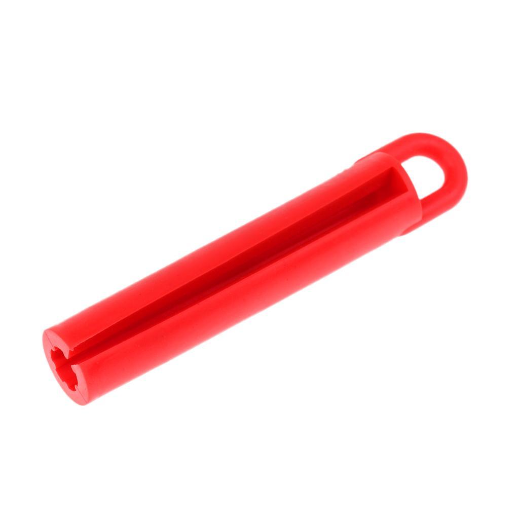 8xProfessional Pool Snooker Billiard Cue Tip Rubber Hang Clamp Holder Red