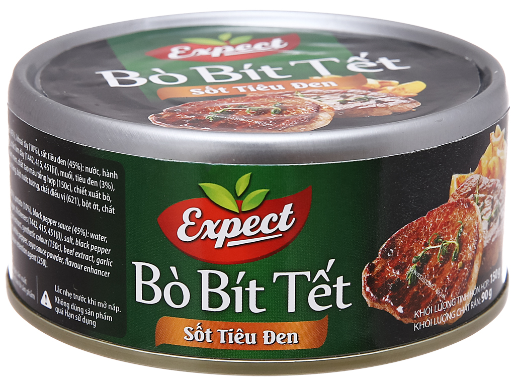 Combo 3 Hộp Bò Bít Tết Sốt Tiêu Đen Expect 150G - Đồ Hộp Hạ Long