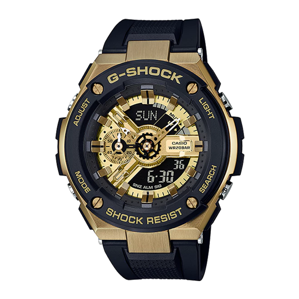 Đồng Hồ Nam Dây Nhựa Casio G-Shock GST-400G-1A9DR G-Steel Chính Hãng - GST-400G-1A9