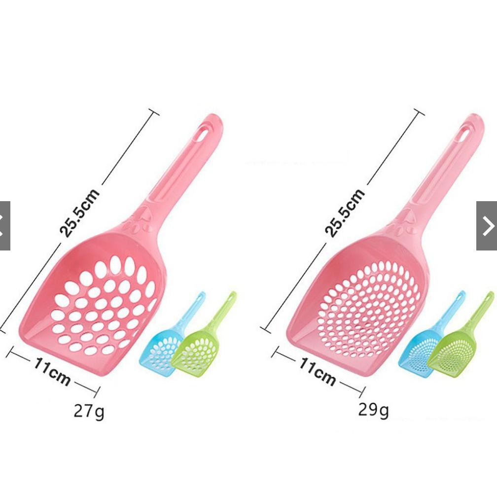 Xẻng xúc cát lọc cát mèo có rảnh tròn - size Lớn