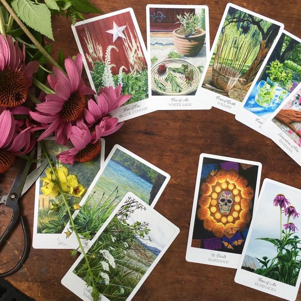 Bài Tarot The Herbcrafter's Tarot Tặng Hướng Dẫn Tiếng Anh Và Đá Thanh Tẩy