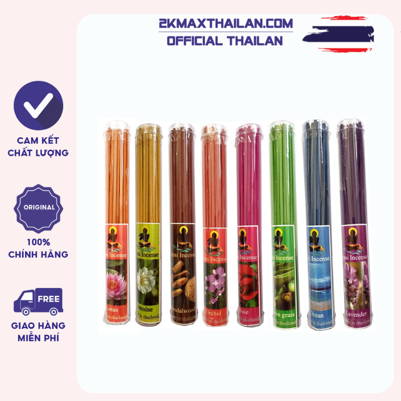 Nhang thơm AROMA Incense Thái Lan (Bó 50 cây/ mỗi bó 1 hương)