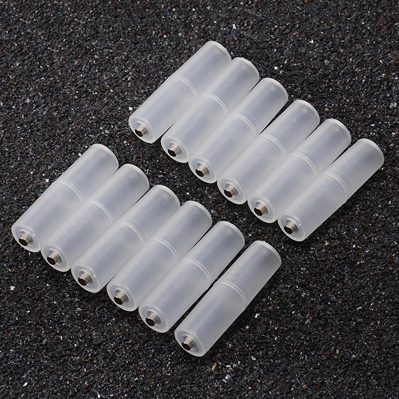 12 Chiếc AAA Sang AA Kích Thước Tế Bào Bộ Chuyển Đổi Pin Di Động Pin Ốp Lưng Switcher Cho Pin Hộp Bảo Quản