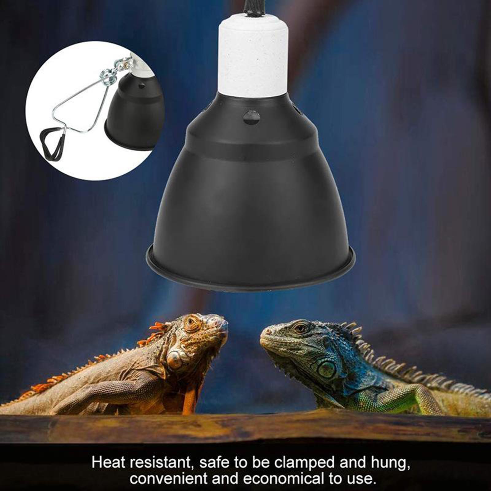 Reptile Heat Lamp Fixture, Adjustable Clamp Lamp Holder Stand, for Pet Brooder Lizard Turtle Snake Aquarium Habitat Heat Light Bulb