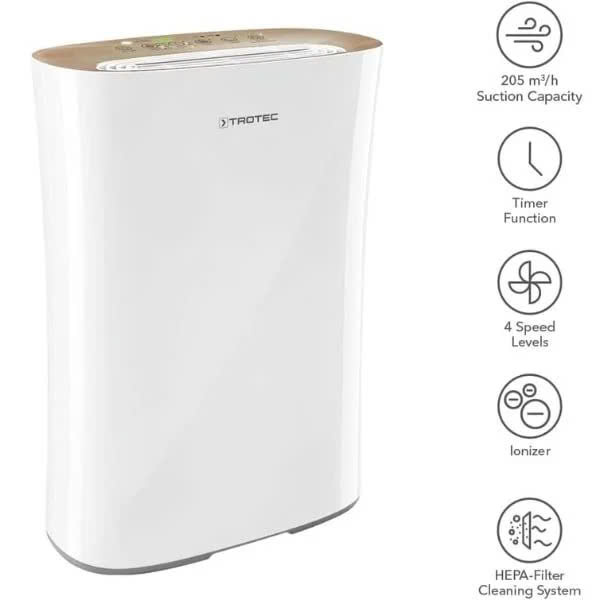 Máy lọc không khí Trotec AirgoClean 110 E diện tích phòng 25m2 Hàng chính hãng