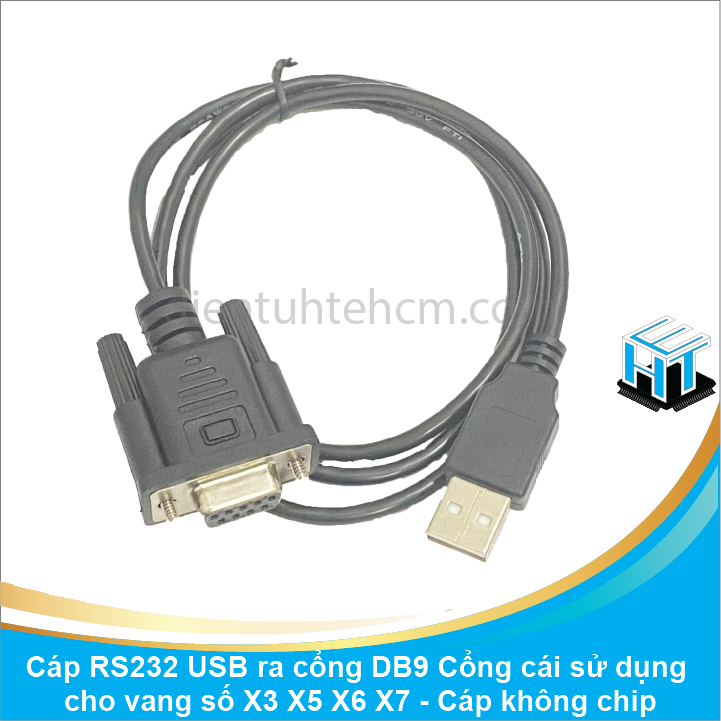 Cáp RS232 USB ra cổng DB9 Cổng cái sử dụng cho vang số X3 X5 X6 X7 - Cáp không chip