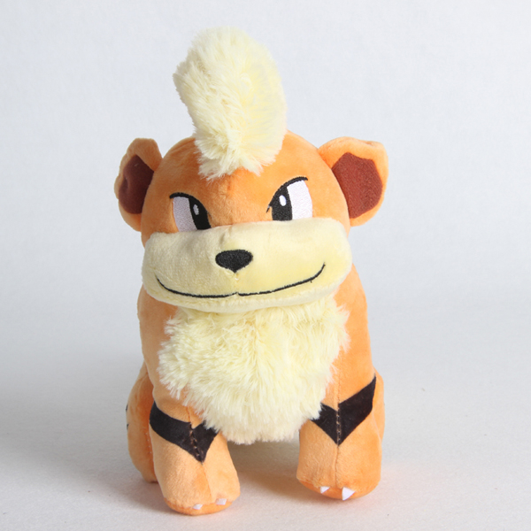 Gấu Bông Pokemon - Chó Lửa Growlithe (30 Cm) Gb218 (Tặng 1 Móc Khóa Dây Da Pu Đính Đá Lấp Lánh)