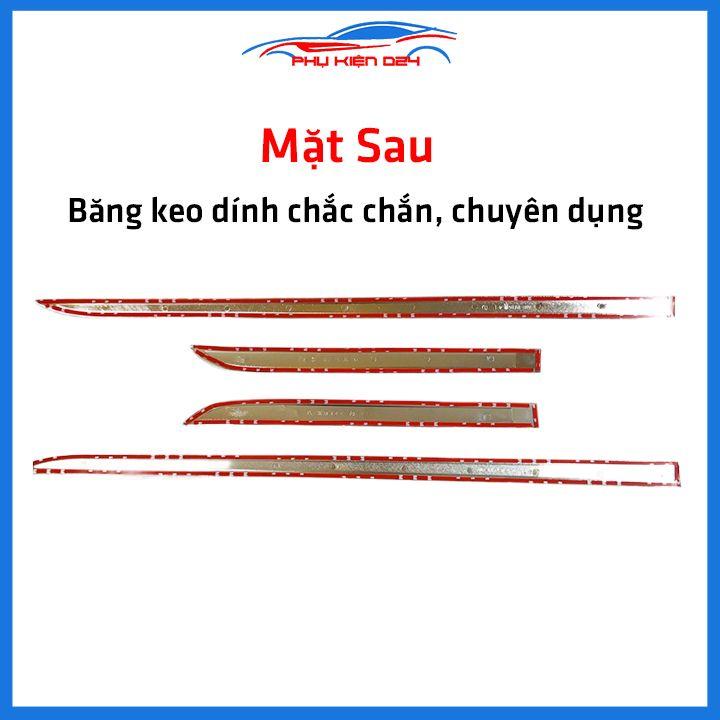 Bộ ốp nẹp sườn Accent 2018-2019-2020 mạ crom bản to trang trí làm đẹp xe
