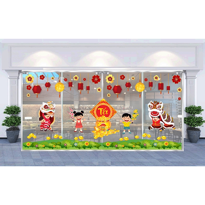 Decal trang trí tết xuân 2020 combo số 21