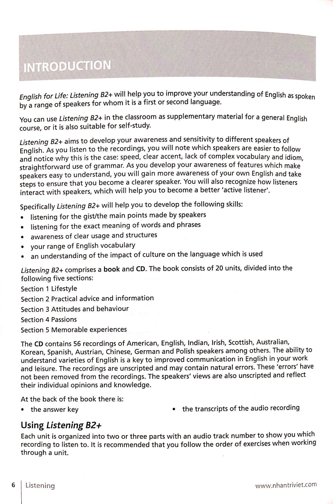 Collins - English For Life - Listening (B2+ Upper Intermediate) - Kèm CD