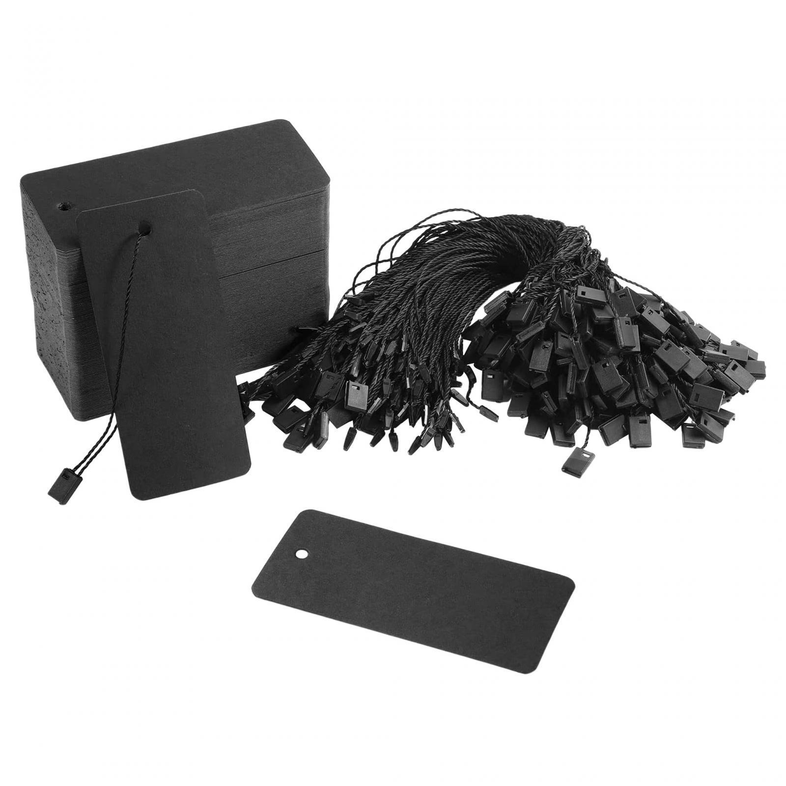 Price Tags with String Attached, 200pcs Blank Smooth Surface Marking Merchandise Strung Tag Writable Label Small Hang Tag for Pricing Jewelry Clothing