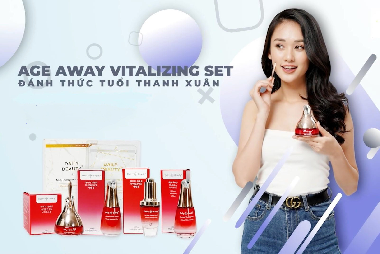 Bộ mỹ phẩm chăm sóc da dầu Daily Beauty R&amp;B nhập khẩu chính hãng LB Hàn Quốc, kiềm dầu, cân bằng da, se lỗ chân lông, làm mềm sáng da, ngừa lão hóa, chăm sóc da dầu toàn diện