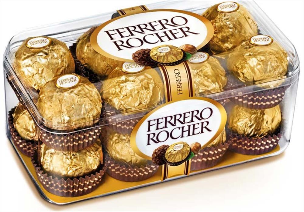 Kẹo Sôcôla Nhân Kem Hạt Dẻ Ferrero Rocher – 16 Viên/hộp 200g